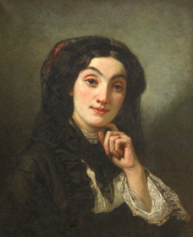 Ritratto della signora Morel - Ladeuil, musée d'art Roger, Quillot